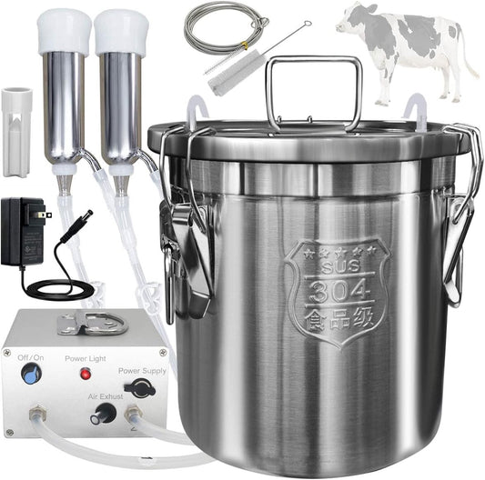 Annie’s Fashion 12L Portable Cow Milking Machine With Auto Stop