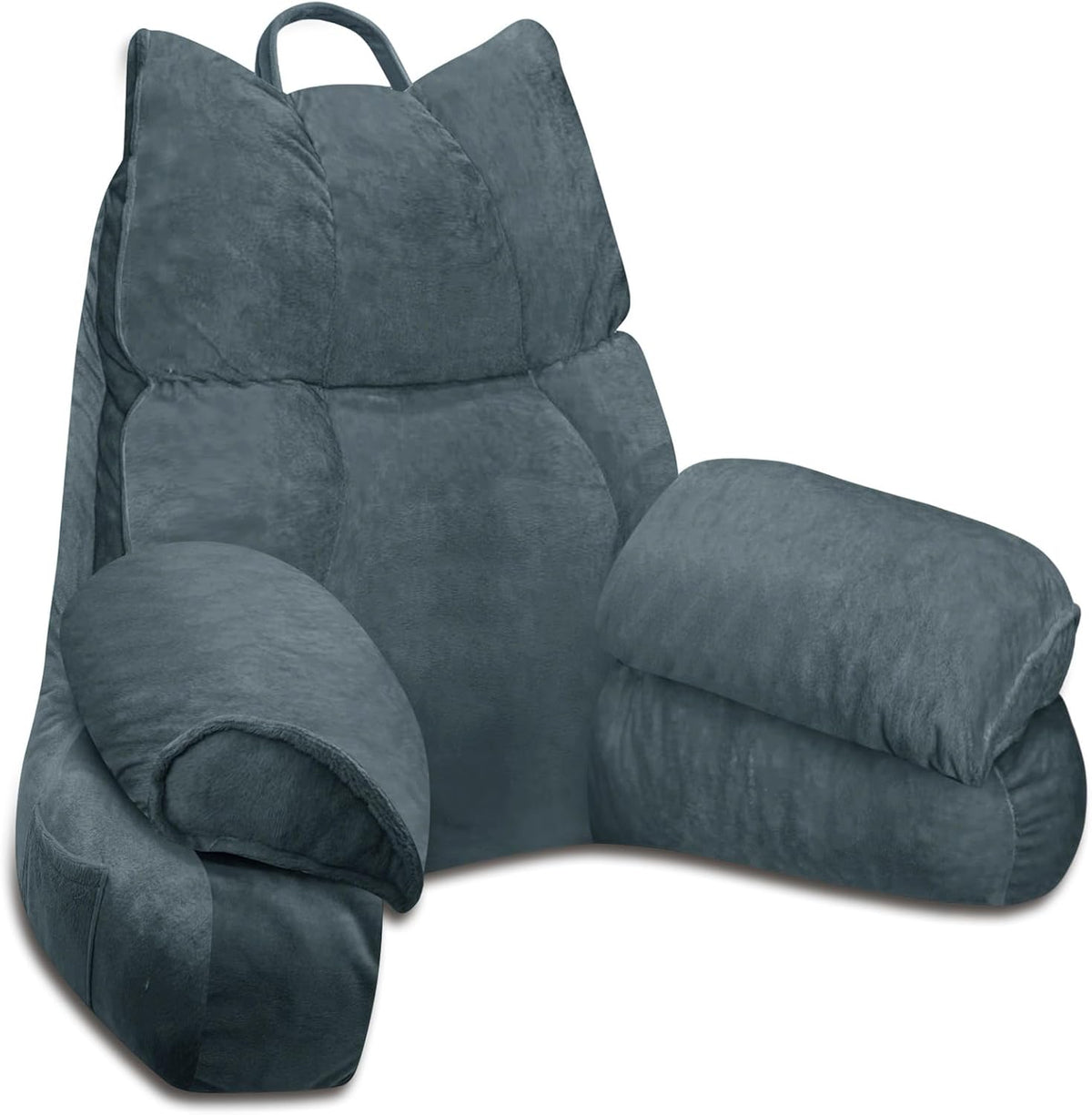 Annies-fashion – Lounge Comfort | Bed Pillow with Arm Support & Memory Foam | Ideal for Reading and Gaming