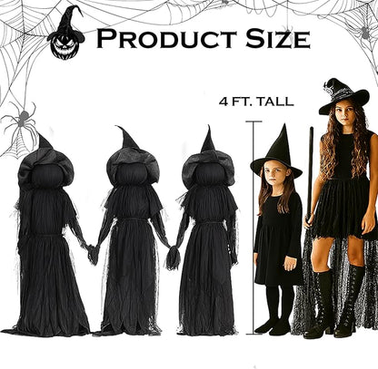 Annies-fashion – Lighted Halloween Witch Garden Stakes