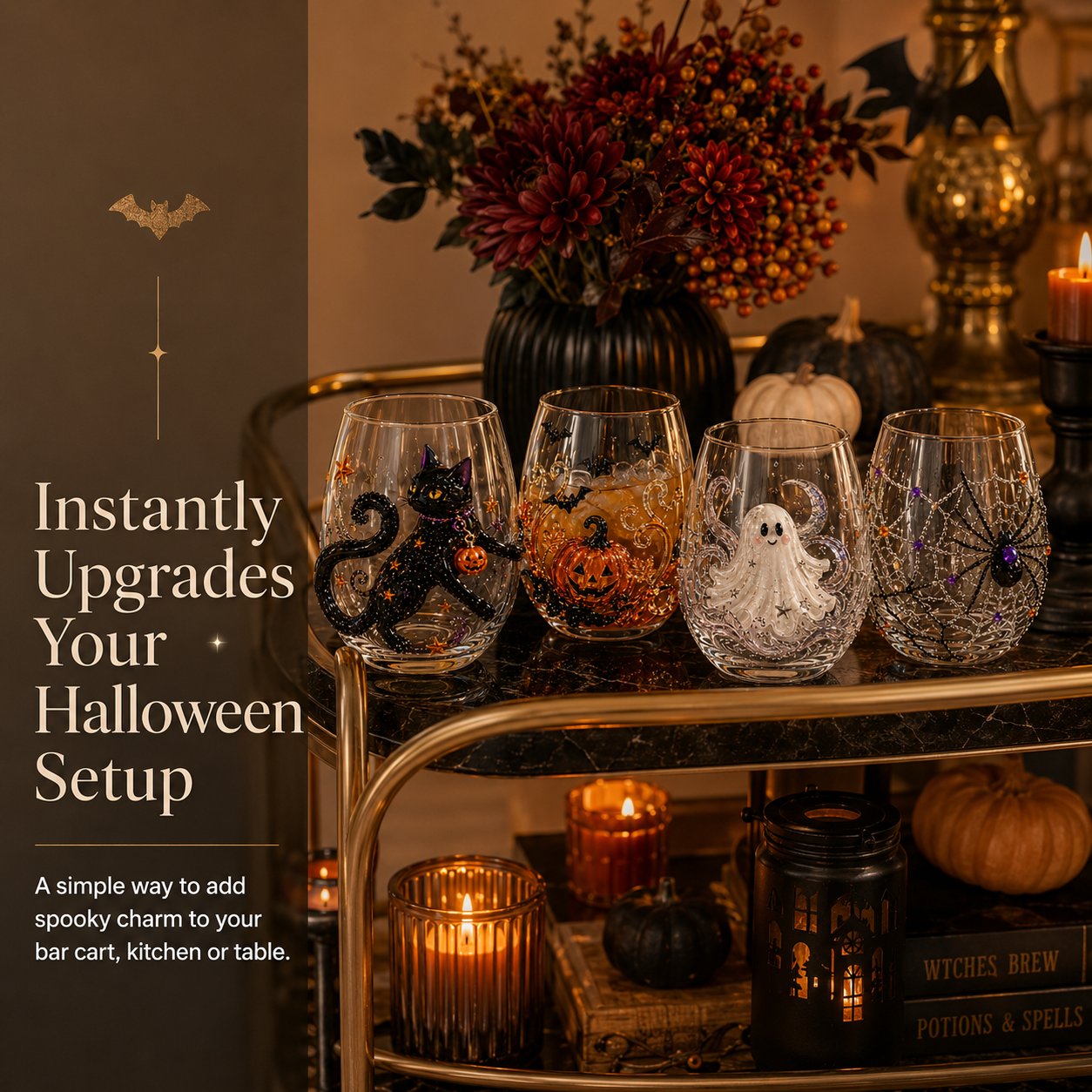 Annies-fashion – Artisan Halloween Drinking Glass