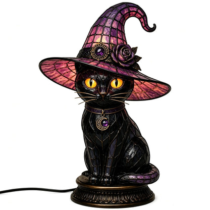 Annies-fashion – Vintage Tiffany Style Cat Night Lamp
