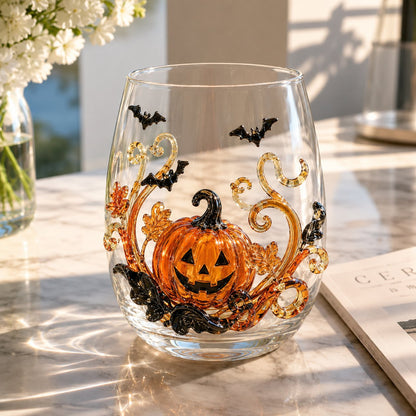 Annies-fashion – Artisan Halloween Drinking Glass