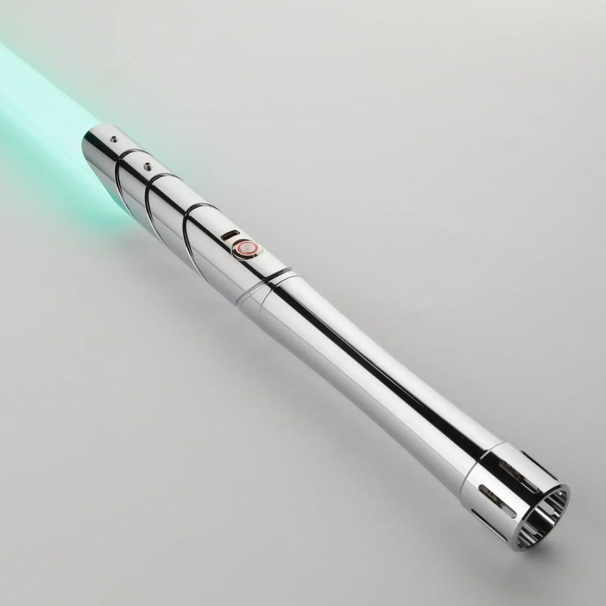 LED Cosplay Saber with Polished Silver Metal Hilt