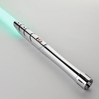 LED Cosplay Saber with Polished Silver Metal Hilt