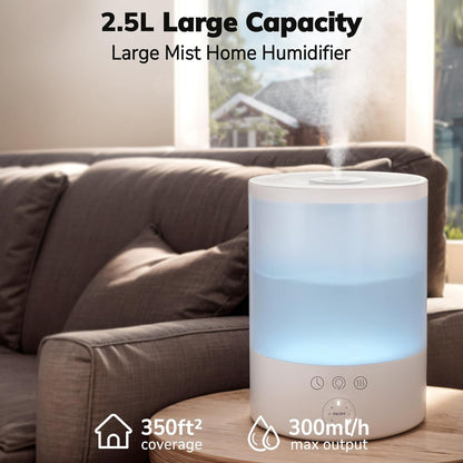 Annie Ultrasonic Cool Mist Humidifier – Large Room Air Humidifier by Pure Enrichment - Image 2