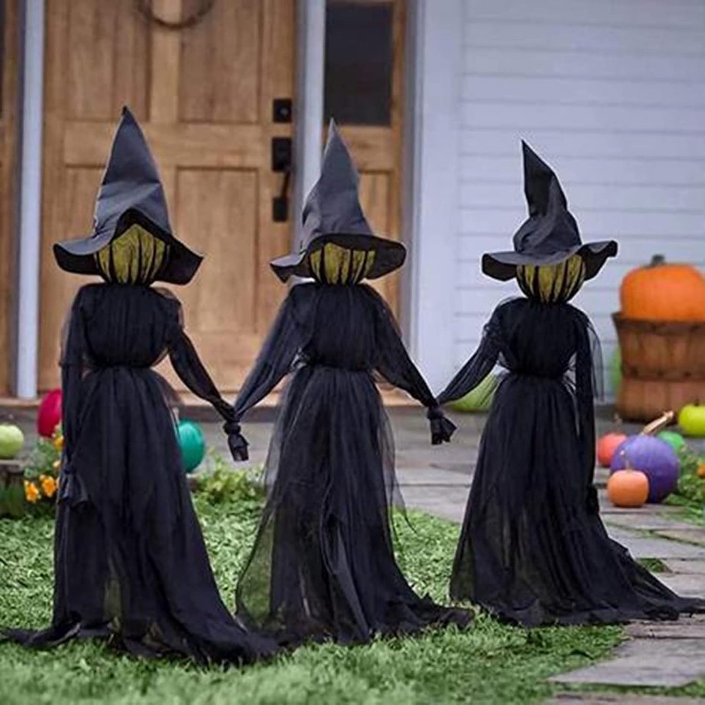 Annies-fashion – Lighted Halloween Witch Garden Stakes