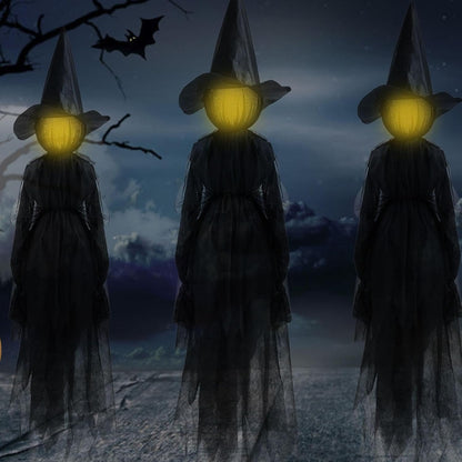 Annies-fashion – Lighted Halloween Witch Garden Stakes