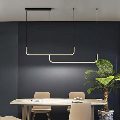Modern LED Pendant Light | Geometric Linear Design