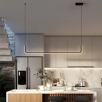 Modern LED Pendant Light | Geometric Linear Design
