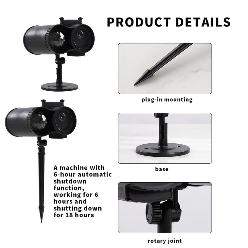 Annies-fashion – Dynamic Skull Projection Light