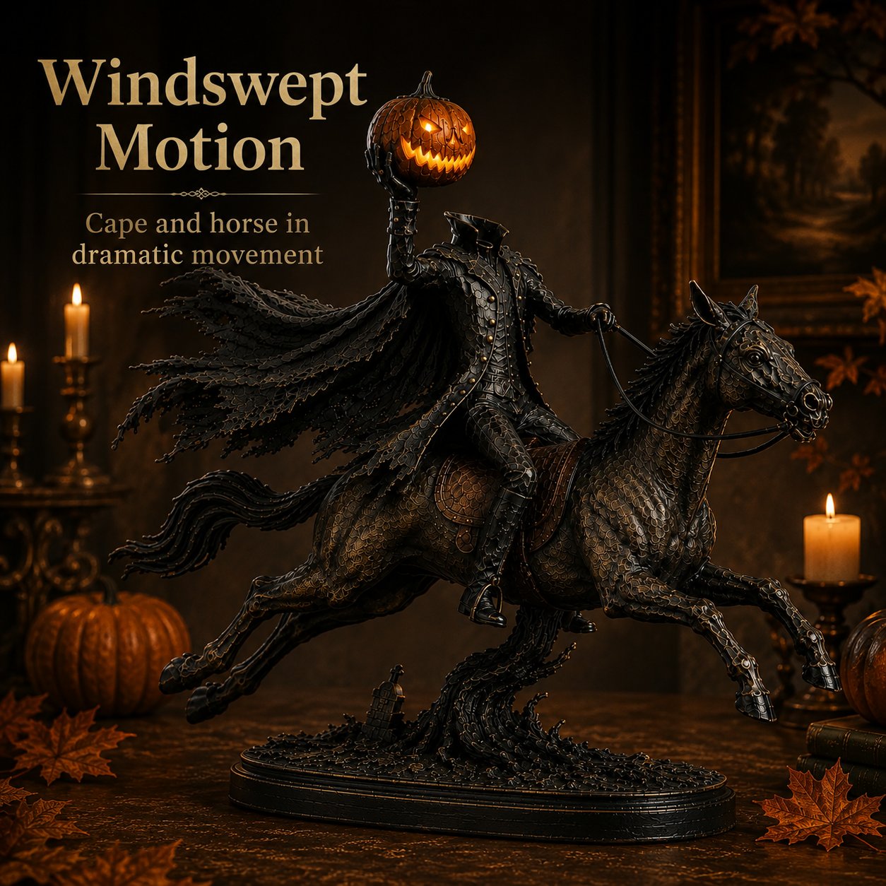 Annies-fashion – Headless Horseman Halloween Statue