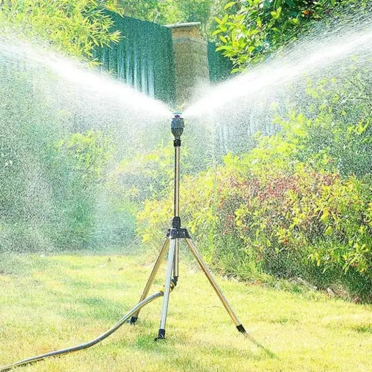 Annie’s Fashion 360° Rotating Garden Sprinkler with Tripod Stand