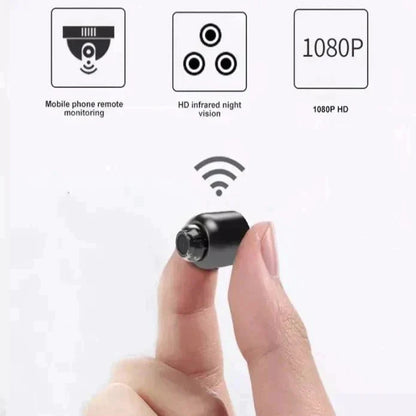 Compact Wireless Camera with 1080p HD and Night Vision, Motion Detection Alerts