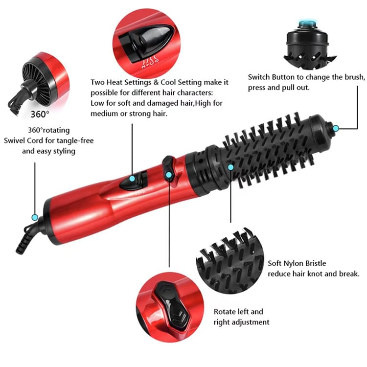 Annie’s Fashion 3-in-1 Rotating Hot Air-Hair Styler and Dryer