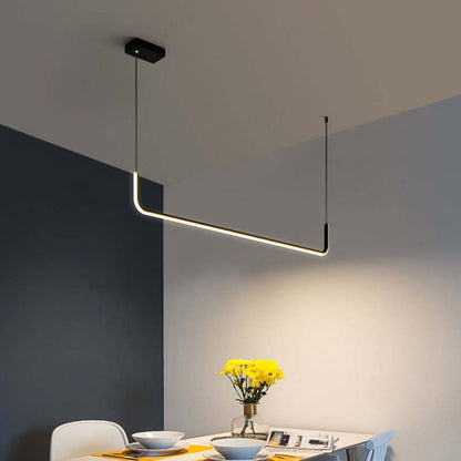 Modern LED Pendant Light | Geometric Linear Design