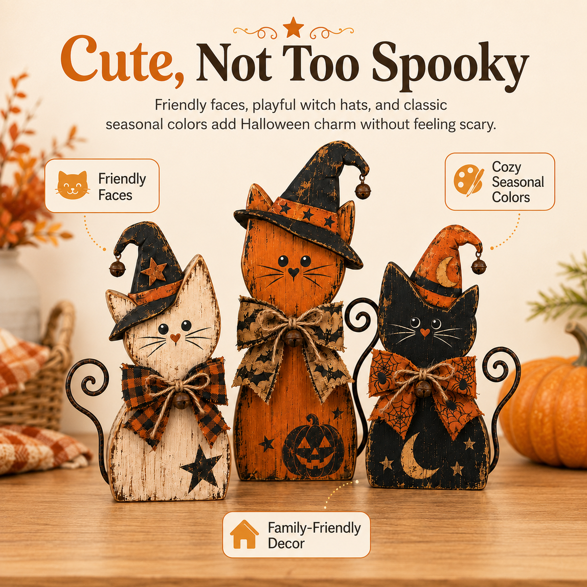 Annies-fashion – Retro Halloween Tabletop Decor Collection