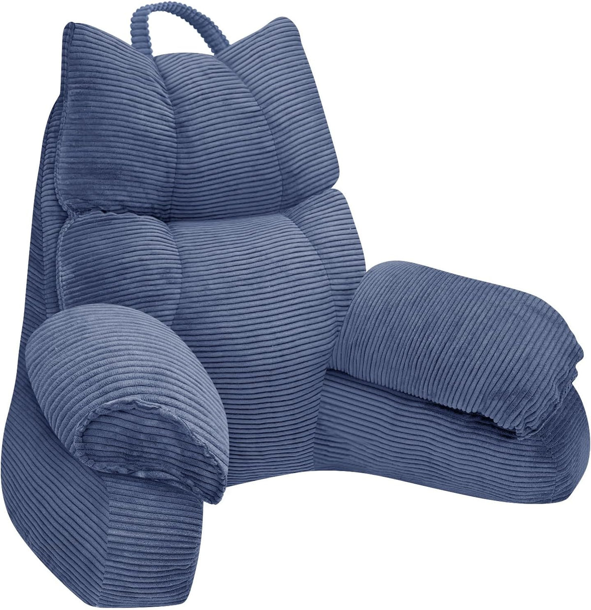 Annies-fashion – Lounge Comfort | Bed Pillow with Arm Support & Memory Foam | Ideal for Reading and Gaming