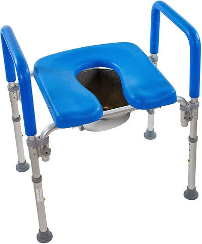 Annie’s Fashion Heavy Duty Raised Toilet Seat Riser with Arms – Adjustable Handicap Toilet Seat for Seniors