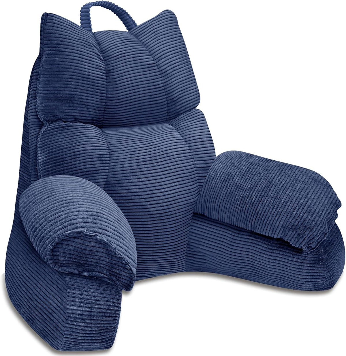Annies-fashion – Lounge Comfort | Bed Pillow with Arm Support & Memory Foam | Ideal for Reading and Gaming