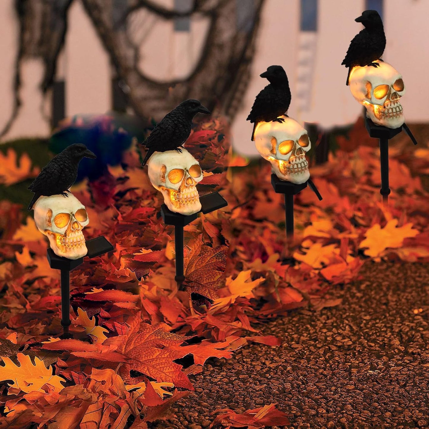 Annies-fashion – Animated Solar Skull Garden Stake