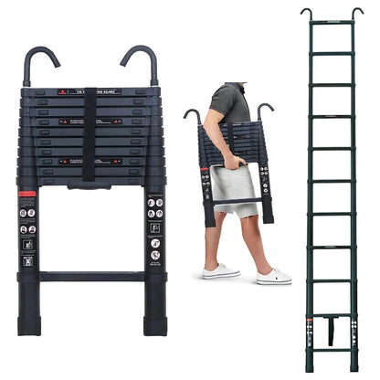 Annie’s Fashion Heavy Duty Telescopic Roof Access Ladder with Roof Hook