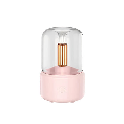 Aroma Diffuser and Night Light with Candlelight Atmosphere Design
