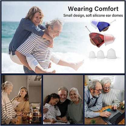 Annie’s Fashion Invisible CIC Hearing Aid – Rechargeable, Discreet, Small In-Canal for Seniors