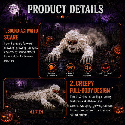 Annies-fashion – Glowing Red Eyes Crawling Horror Mummy