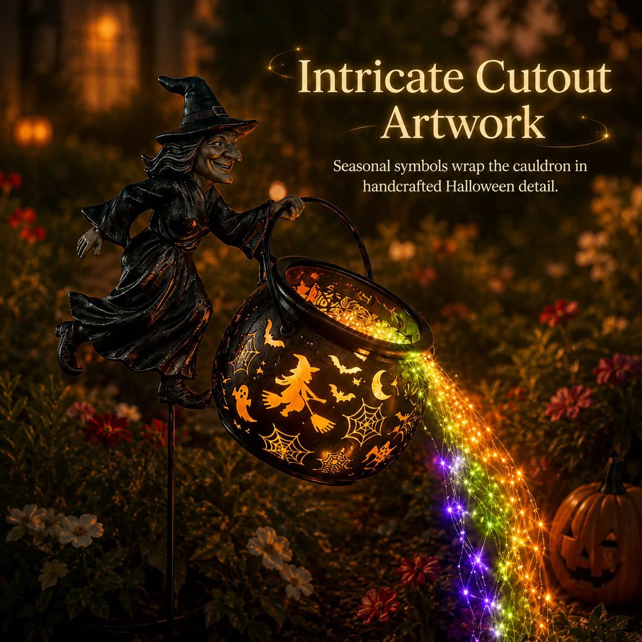 Annies-fashion – Halloween Witch Garden Light