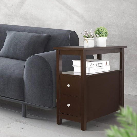 Annie’s Fashion Minimalist Chair Side End Table With Drawers