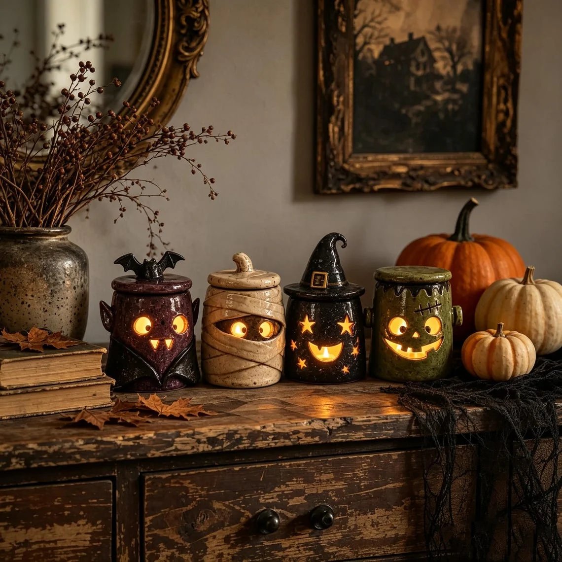 Annies-fashion – Handcrafted Artisan Monster Tea Light Holder