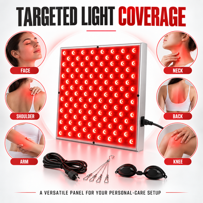 Red & Near-Infrared Light Panel, 225 LEDs