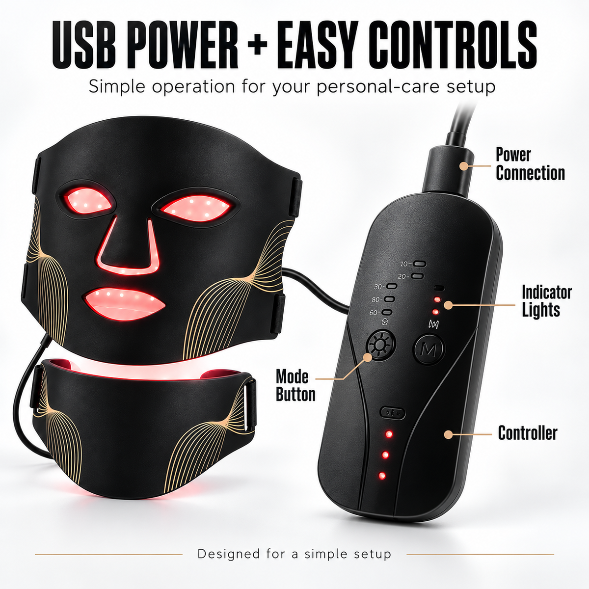 7-Colour LED Face & Neck Mask