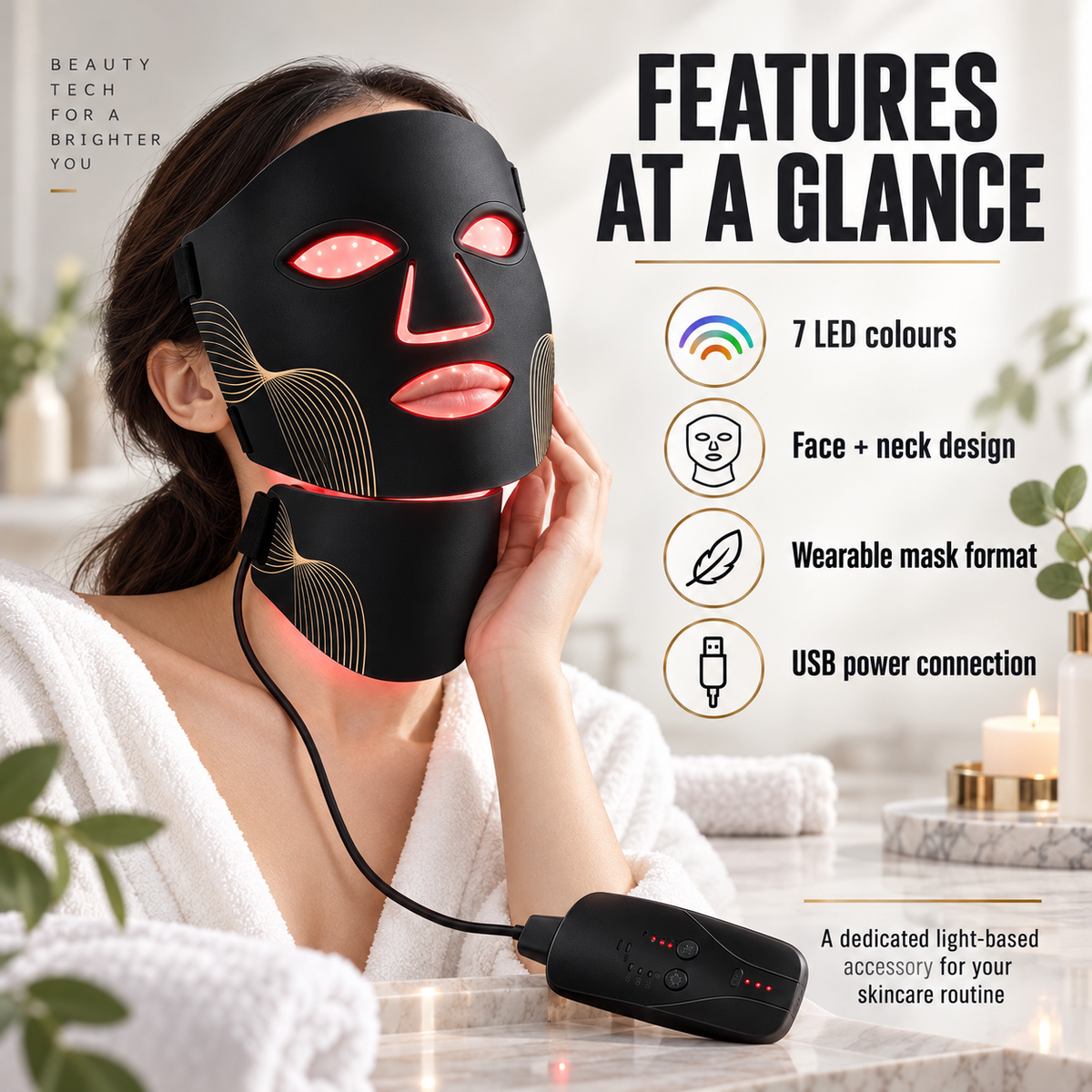 7-Colour LED Face & Neck Mask