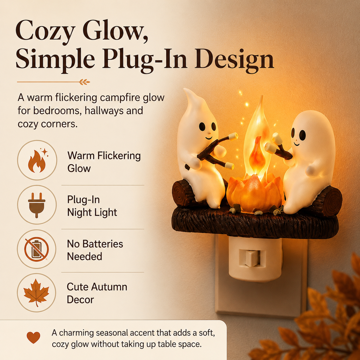 Annies-fashion – Cozy Halloween Campfire Night Light