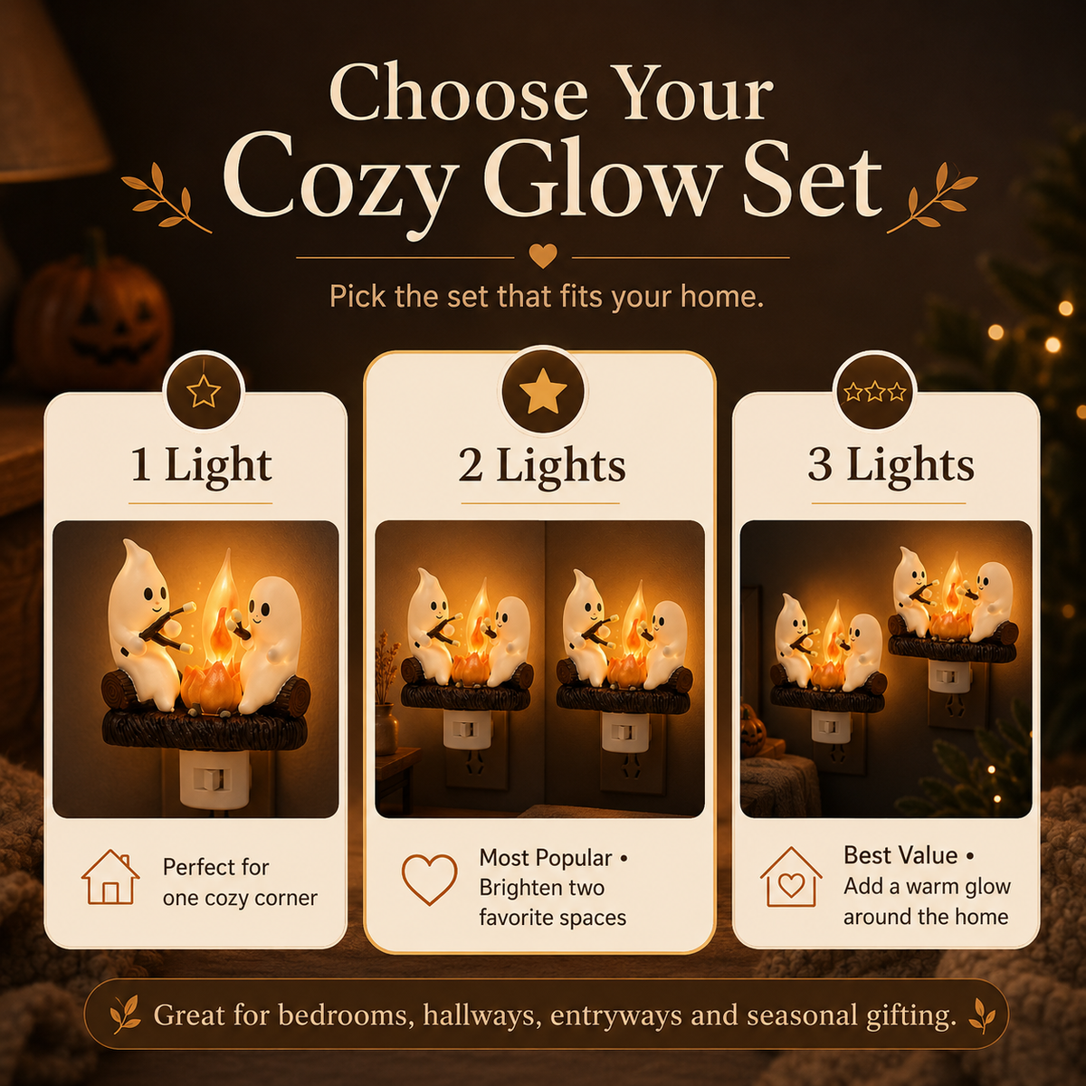 Annies-fashion – Cozy Halloween Campfire Night Light