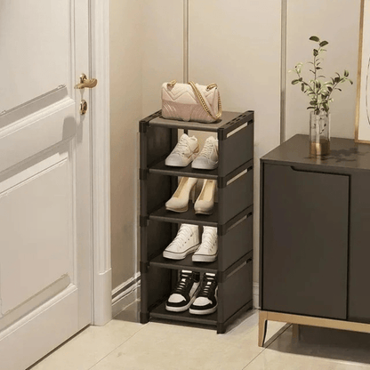 Stackable Shoe Rack | Compact Corner Storage Design