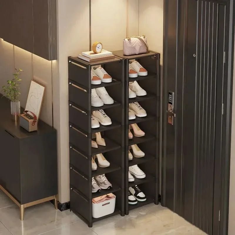 Stackable Shoe Rack | Compact Corner Storage Design