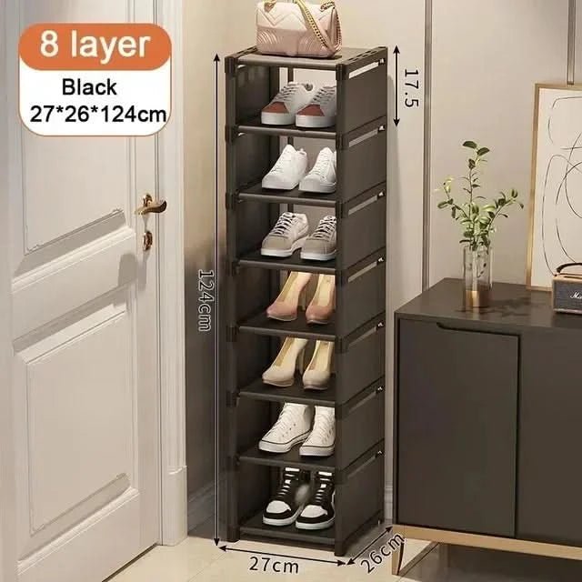 Stackable Shoe Rack | Compact Corner Storage Design