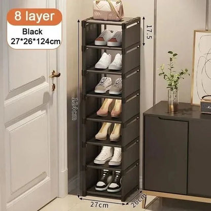 Stackable Shoe Rack | Compact Corner Storage Design