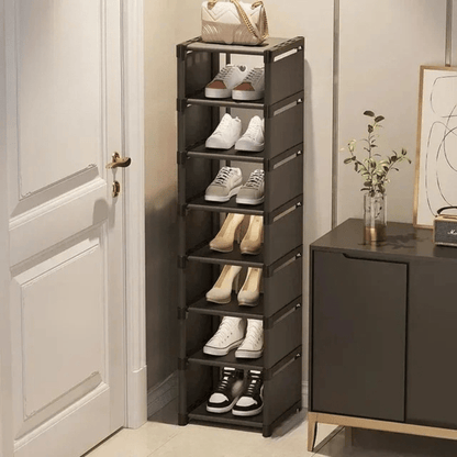 Stackable Shoe Rack | Compact Corner Storage Design