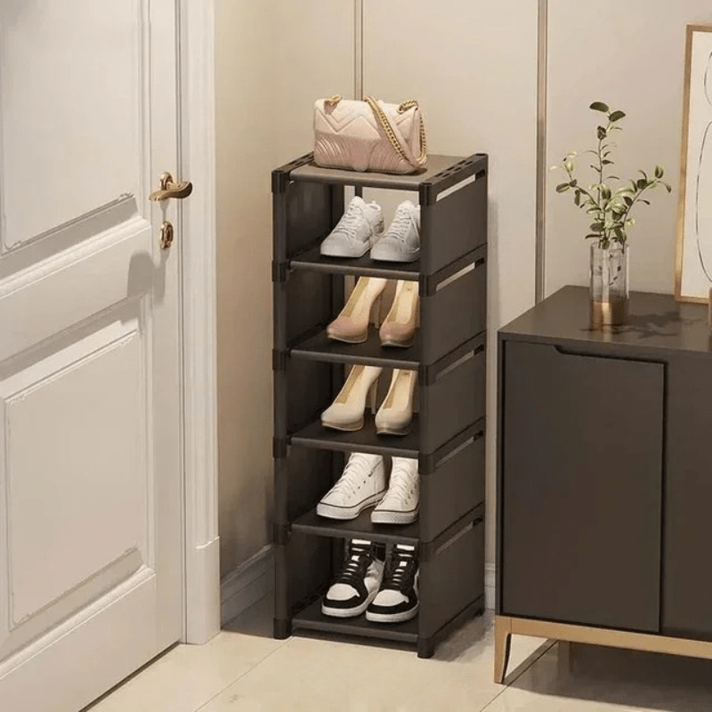 Stackable Shoe Rack | Compact Corner Storage Design