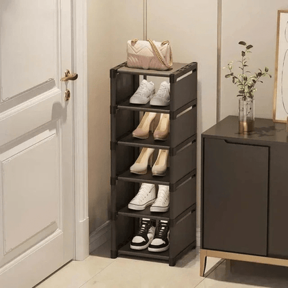 Stackable Shoe Rack | Compact Corner Storage Design
