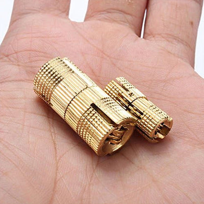 Concealed Hinges Recessed Invisible Brass 180 Degree