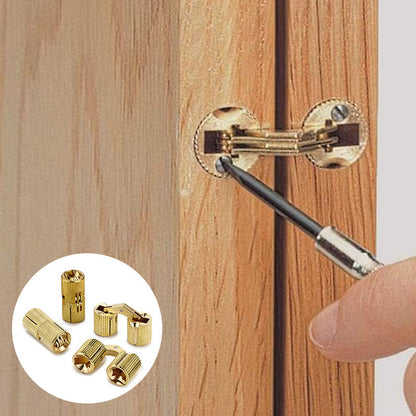 Concealed Hinges Recessed Invisible Brass 180 Degree