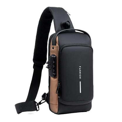 Crossbody Bag Anti-Theft USB Charging Fits 9.7-Inch Tablet