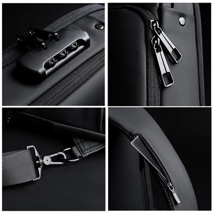 Crossbody Bag Anti-Theft USB Charging Fits 9.7-Inch Tablet