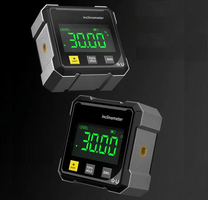 Digital Inclinometer Magnetic Base & Laser Guide High-Precision LCD