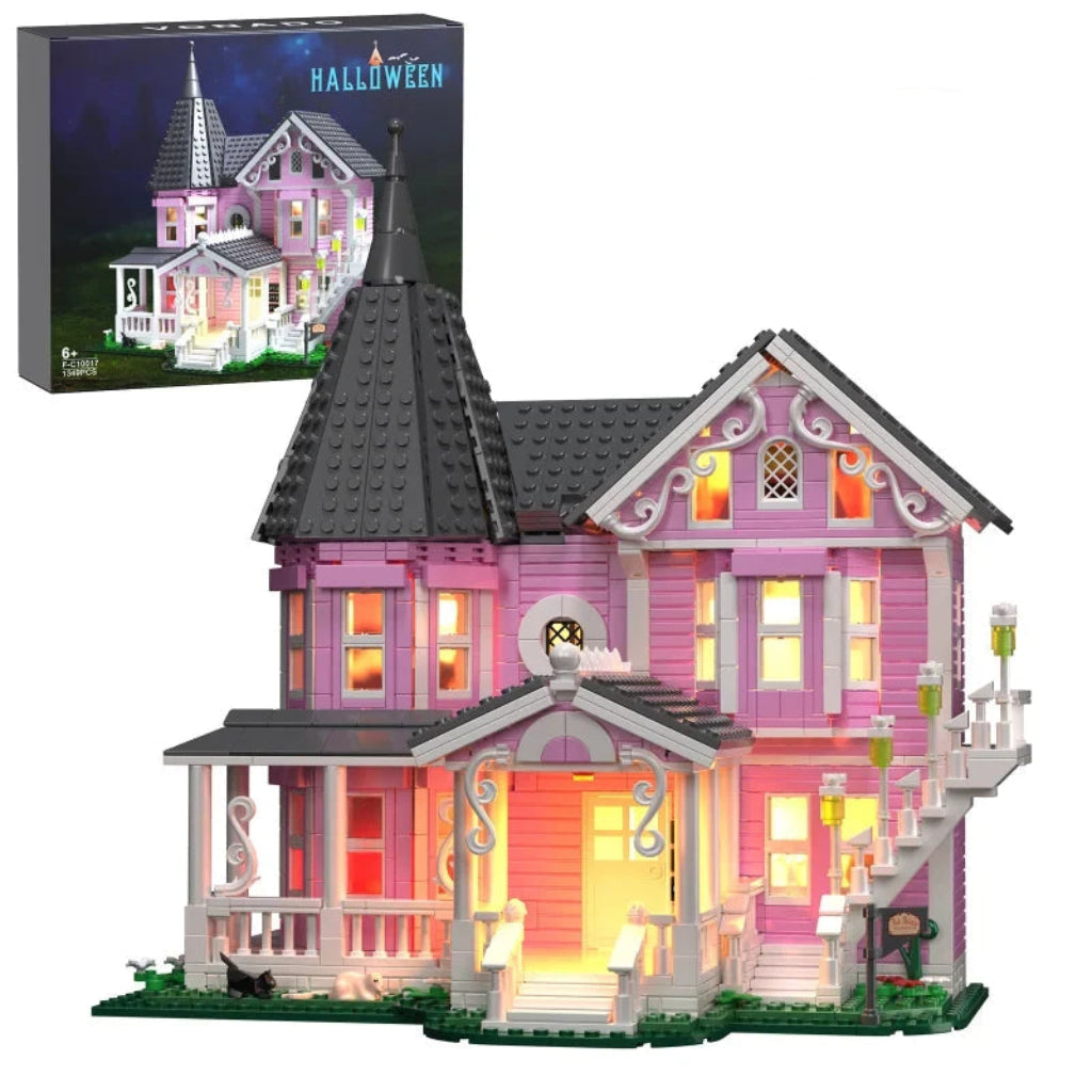 Annies-fashion – Creative Building Block Set | Halloween-Themed 1349 PCS with Light-Up Features | Engaging Educational Toy for Imaginative Play