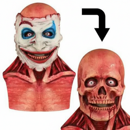 Annies-fashion – Creepy Clown | Scary Halloween Mask with Removable Layer | Full Face Design for Terrifying Costume Looks